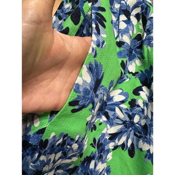 J.CREW WOMEN 4 FLORAL COTTON DRESS SLEEVELESS SUMMER PREPPY WEDDING SPRING TRIP - Picture 11 of 12